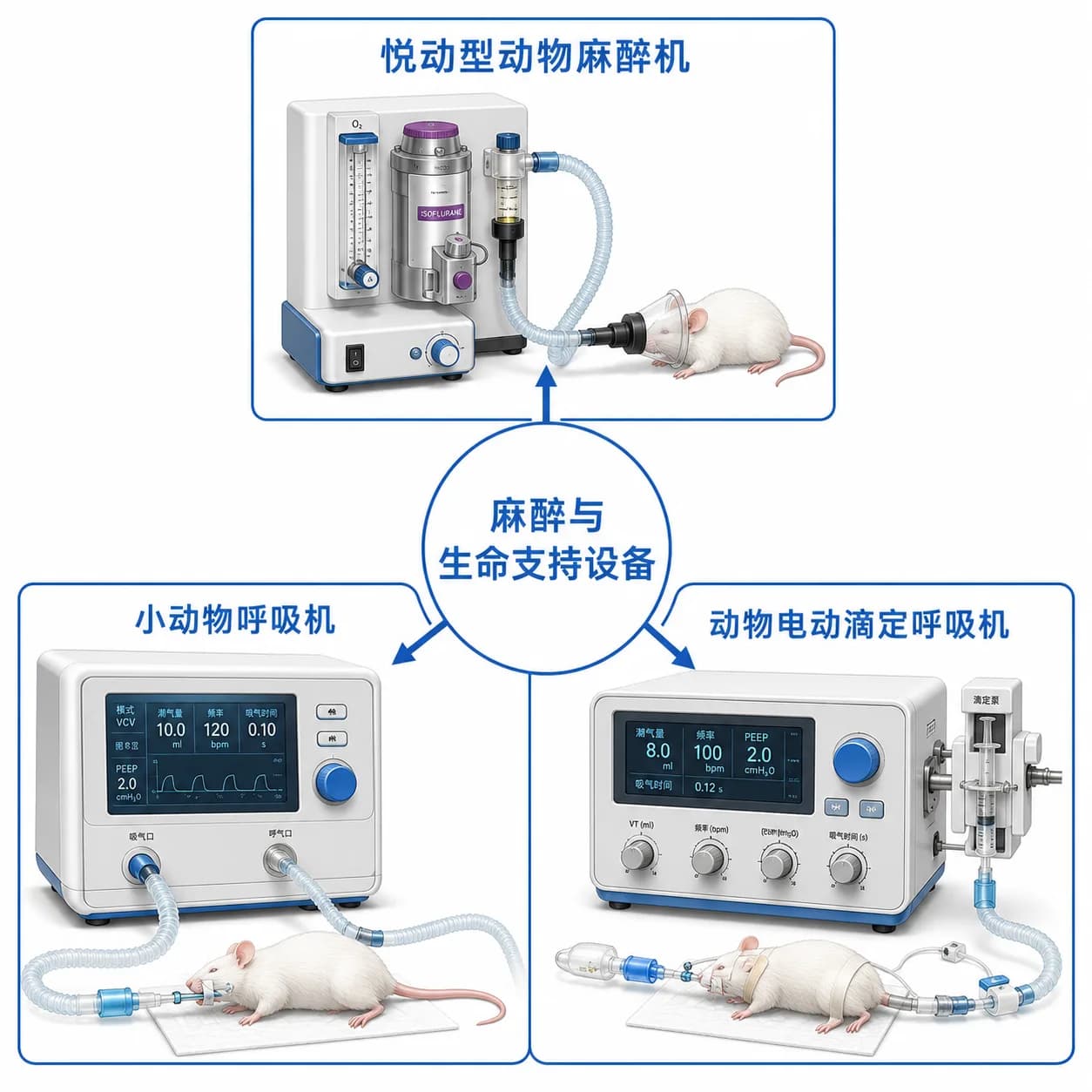 动物麻醉与呼吸设备