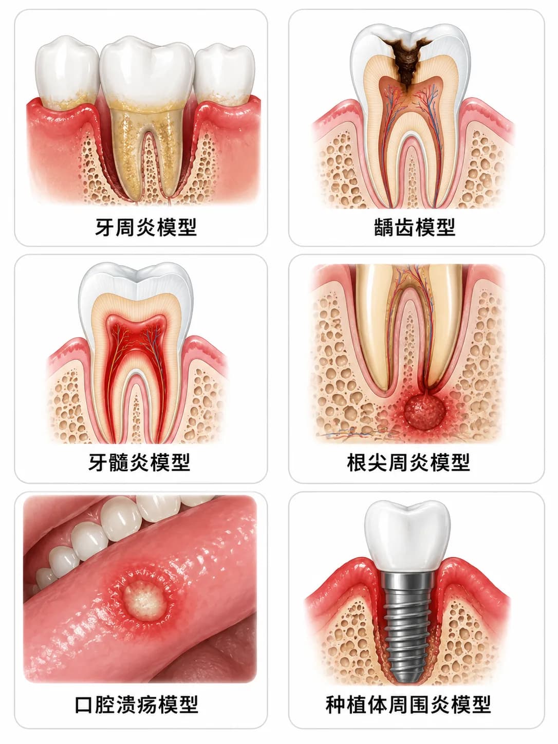 口腔疾病模型